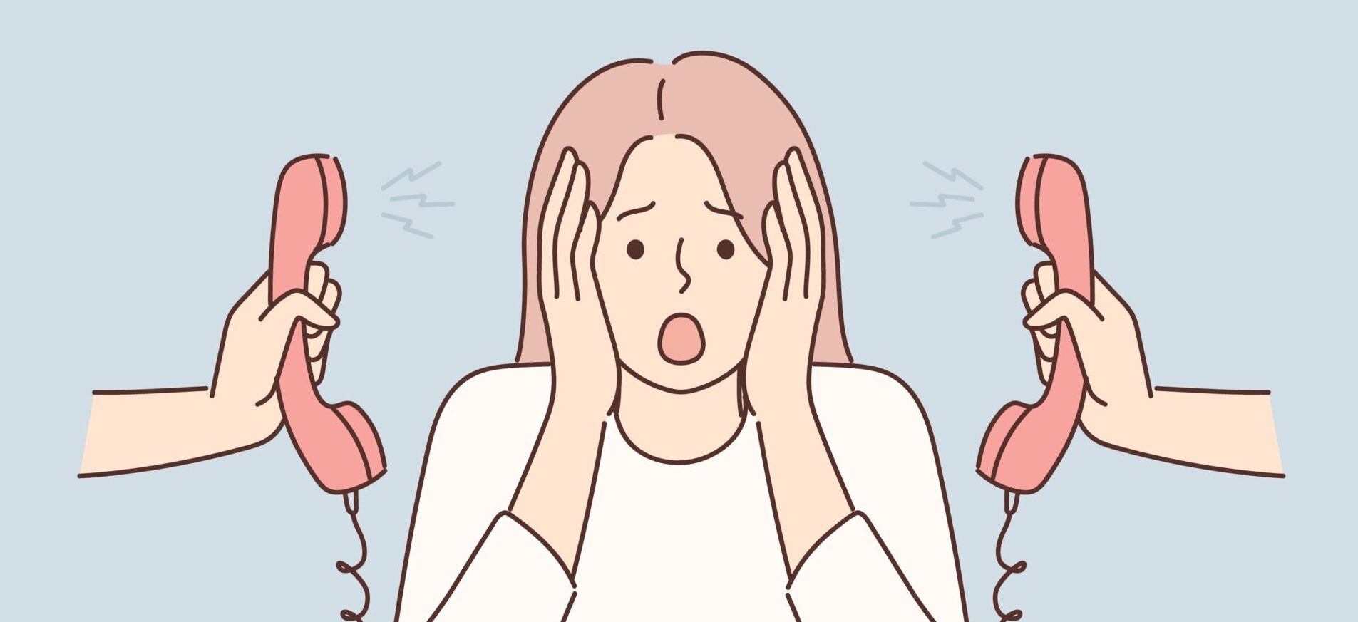 Femme victime de démarchage téléphonique pour illustrer l'article de la Mutuelle MCRN