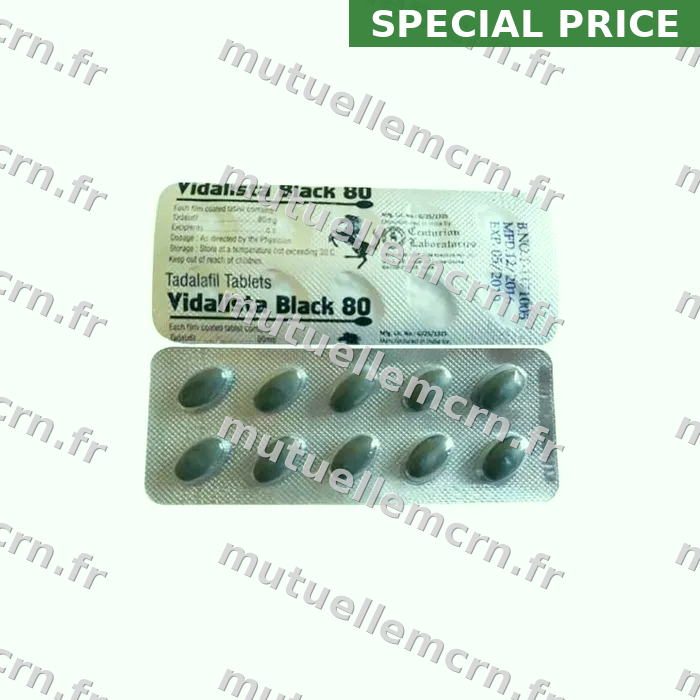 Acheter Vidalista Black 80mg à Nice — Livraison express Tadalafil dès 0,85€